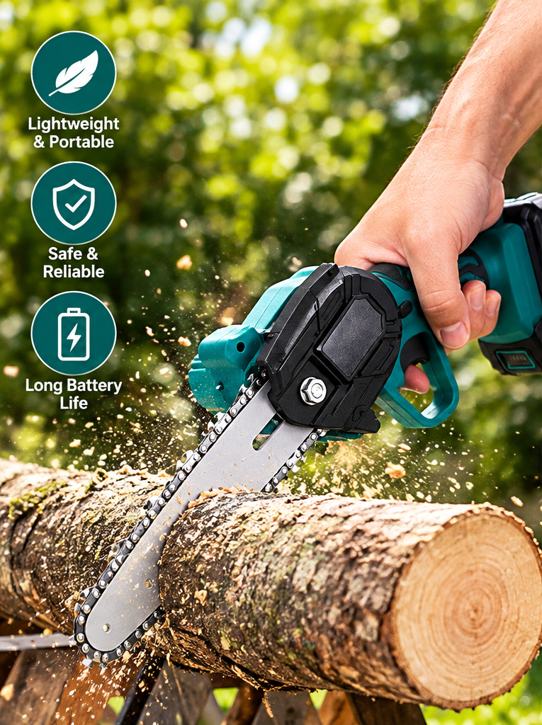 Cordless mini chainsaw